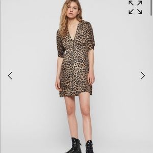 All Saints Kota Leopard Print Dress